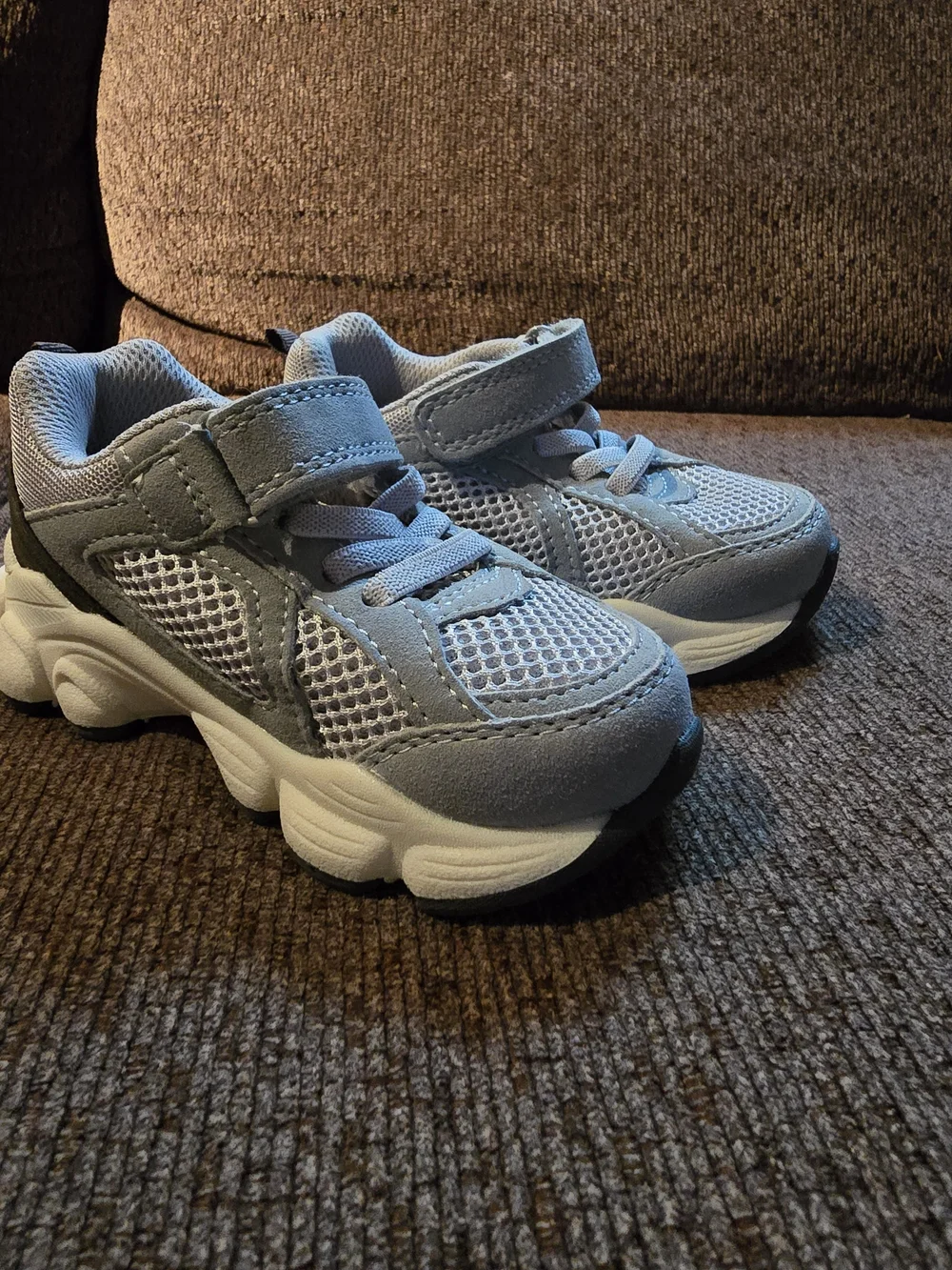 Carters Grey Mesh Athletic Sneakers